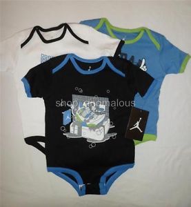 Nike Air Jordan Baby Boys Bodysuits Shirts Clothes Lot Set Sz 6 9M 9 Months