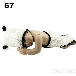 New Lovely Kid Toddler Baby Girl Knit Costume Hat Cartoon Beret Flowers Cap B52U
