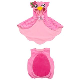 Koala Baby Pink Owl Bird Costume Dress Up Size 12 18 24 MO Pea Cock Cape