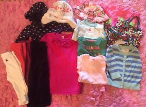 Baby Girl 15 Piece Clothing Lot Size 12 18 Months Top Dress Pants Sweater Swim