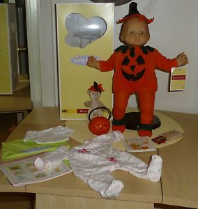 American Girl Pleasant Co Bitty Baby w Box Halloween Pumpkin Outfit Costume