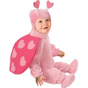 Love Bug 0 9 Months Halloween Costume Infant Baby Ladybug Pink Lady Bug