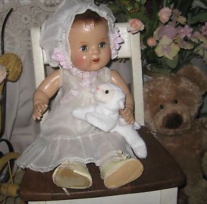 20" Old Antique All Composition Baby Doll Vintage Clothes