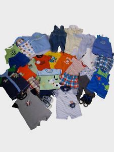 27 PC Boys Summer Lot 3 6 mos Baby Gap Ralph Lauren Circo More Clothes M Month