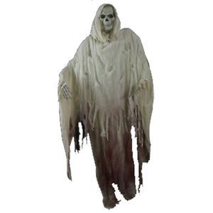 Standing White Bloody Reaper 5' 6" Tall Halloween Haunted House Prop AM662