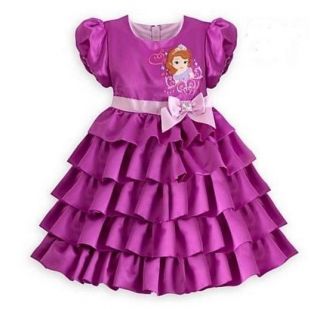 Baby Girls Toddler Princess Dance Party Tutu Wedding Dress Costume SZ1 5Y Free