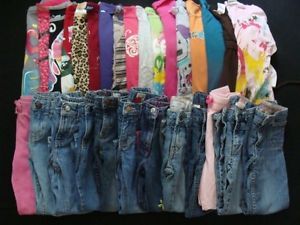 Huge Used Kids Toddler Girls 4 4T 5 5T Fall Winter Clothes Outfits Jeans BTS Lot
