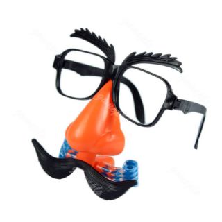 Costume Ball Funny Clown Hair Curly Wig Glasses Whistle Mustache Party Dress Kit