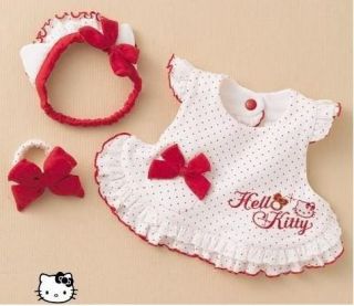 3pcs Kids Baby Girl Dress Headband Bracelet Set Outfit Costume Clothes 0 24M