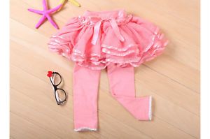 1pc Baby Girls Kids Tutu Skirt Pants Bottoms Pantskirt Outfit Clothes 2 3Y Pink