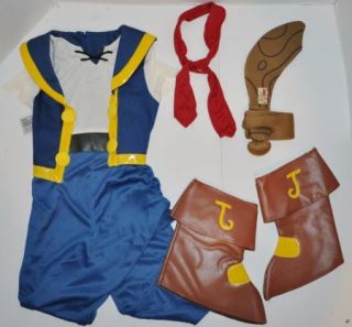 Disney Jake and The Neverland Pirates Costume Sword Deluxe 2T 3T Toddler Boys