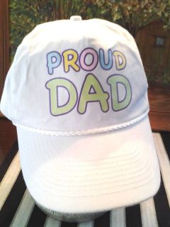 New Proud Dad Cotton White Snapback Adjustable New Baby Cap Hat