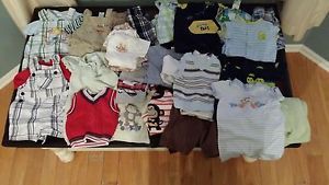 Baby Boy Size 0 3 Months Newborn Spring Summer Clothing 57 Piece Carters Lot