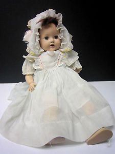 Vintage 1950's 21" Ideal Hard Plastic Baby Doll Working Cryer Vintage Clothing