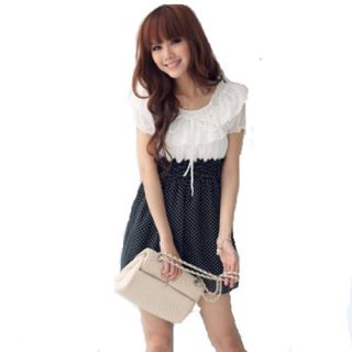 Sexy Womens Spoon Neck 3 4 Sleeve Lace Sakter Dress Slim Fit Party Dress 5376