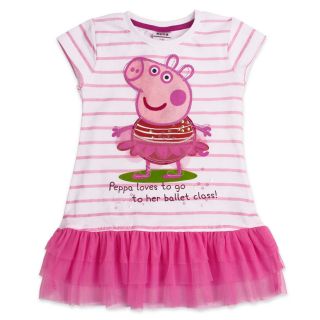 New "Peppa Pig" Print Girls Longsleeved Dress Out Fittutu Skirt size2 3 4 5 6 7