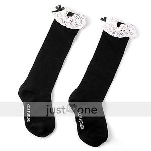 Baby Girl Leg Warmers Leggings Stockings Tights Black