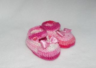 Handmade Crocheted Baby Girl Slippers Sandal Shoes 4 10 5 Cm