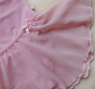 Girls Pink Fairy Gym Leotard Ballet Dance Skirt Skate Costume Tutu Dress 2 14Y