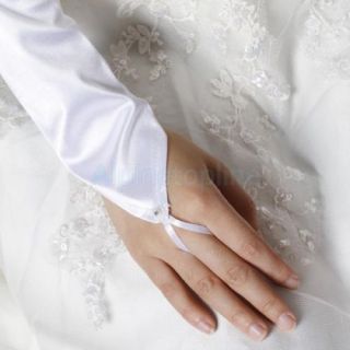 Charming Fingerless Small Flower Wedding Bridal Evening Party Dress Long Gloves