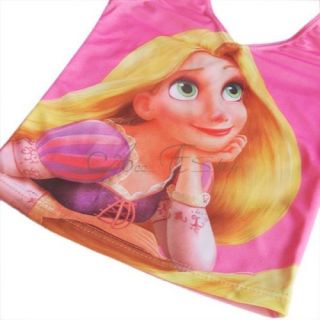 Tangled Princess Rapunzel Girls Swimsuit Tankini Swimwear Swimming Costume 3 4