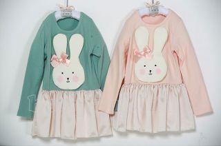New Kids Girls Lovely Rabbit Cotton Tops and Leggings Pants Outfit Sets sz2 8Y