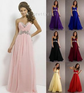 Women's Prom Dress Evening Formal Party Ballgown Bridesmaid Dress 6 18 in Stock
