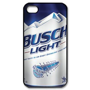 New Item Busch Light Beer 9 Fans Black Apple iPhone 4 4S Hard Case