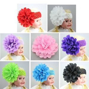 Big Flower Toddlers Baby Infant Girls Headbands Hair Band Headwear Accessories