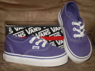 Vans Authentic Purple Toddler Girls Shoes Size 5 5