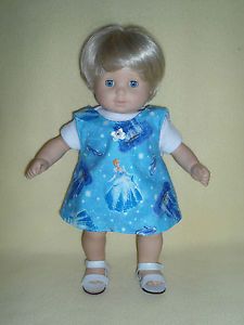 Fits Bitty Baby Doll Clothes 2pc Cinderella Print Jumper