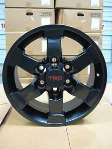 16" Toyota FJ Cruiser Black Trail Team TRD Wheels Rims 2007 2013 5 Pcs
