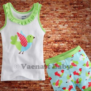 Vaenait Baby Kids Girl Clothes Top Shorts Outfit Sets"One Point Green"12 24M