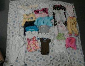 Lot 23 Pcs of New Born Baby Girl Clothes