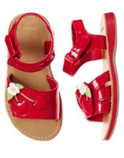 Gymboree Baby Toddler Girl Cherry Cute Red Cherry Patent Sandal Shoes