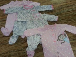 26 Piece Lot of Newborn and 0 3 Month Baby Girl Clothes Carter's Kate Quinn