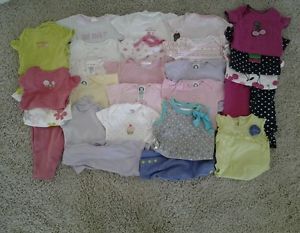28 Piece Lot of Baby Girls Summer Clothes Size 0 3 Months 3 Months
