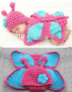 Newborn Baby Manual Hand Crochet Knitted Costume Photo Photography Prop Outfit