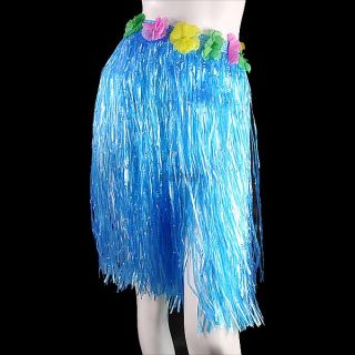 1x Multi Colors Adults Flower Grass Hawaiian Skirt Hula Dancing Luau Party Beach