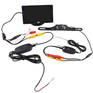 Wireless AV Cable Video Transmitter Receiver for in Car Rearview Camera Monitor