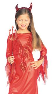 Kids Childrens Costume Cute Devil Girl Outfit