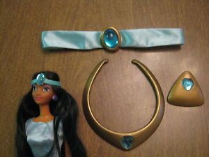 Disney Princess Jasmine Costume Headband Necklace and Clip