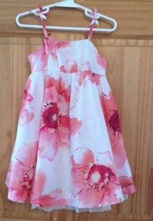 Baby Gap Size 2T Watercolor Pink Floral Sleeveless Girls Sun Dress Easter