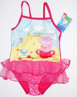 Peppa Pig Tutu Ballerina Swim Suit Bathers Size 5 7