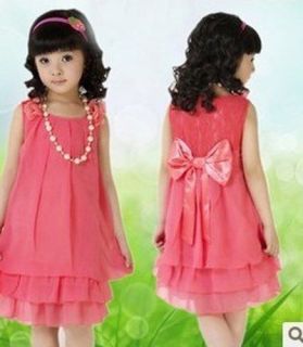 Summer 2013 Children's Princess Vest Cake Lady Chiffon Korean Dress Ysqy
