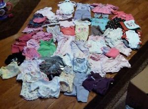 0 3 Month Baby Girl Clothes Ruffle Pants Name Brands Nice 61 Piece Lot