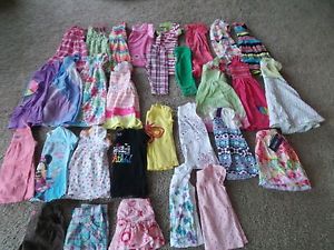 Lot of Toddler Girls 4T Spring Summer Clothing