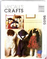 McCall’s 9605 Quiet Time Cry Baby Doll Clothes Pattern