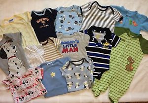 Baby Boy Clothes 3 6 9 Months Mixed Lot Carters Gerber Bon BEBE Disney Polo Club