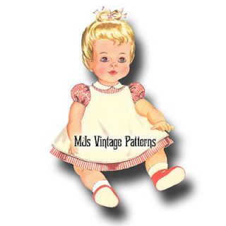 Vintage Baby Doll Clothes Dress Wardrobe Pattern 22" 23" Toodles Kissy